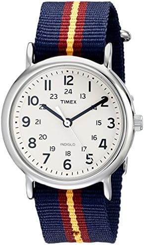 Timex Weekender zegarek kwarcowy unisex z analogowym wyświetlaczem i nylonowym paskiem