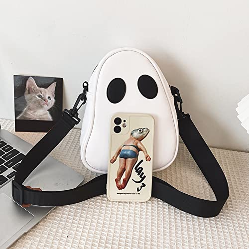 Halloween Purse Ghost Crossbody Bag for Women Men Novelty Ghost Purse Shoulder Satchel Bag Funny Halloween Accessories4
