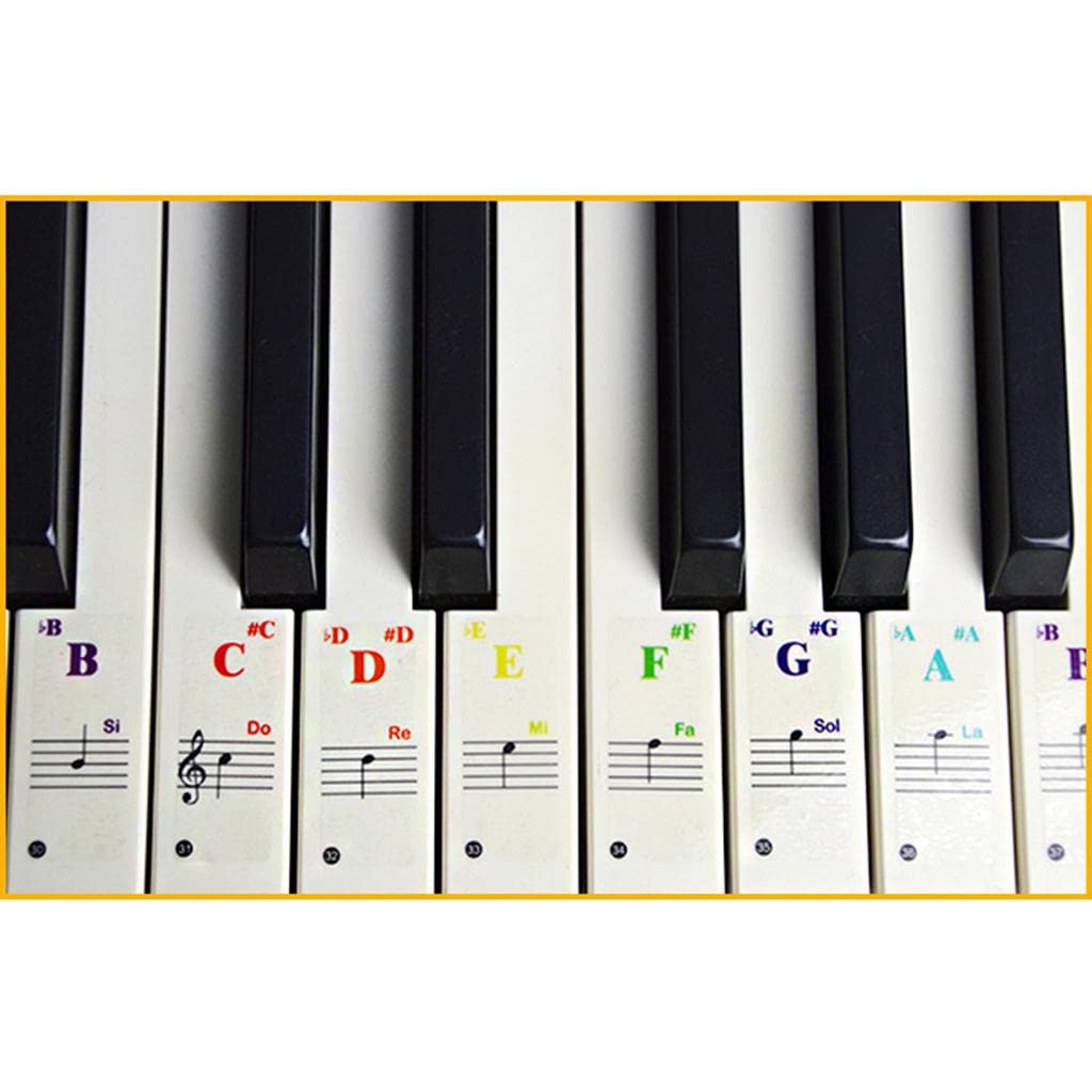 Amazon | ピアノシール 練習用 ドレミ表記 鍵盤 音階 子供 大人 初心者 