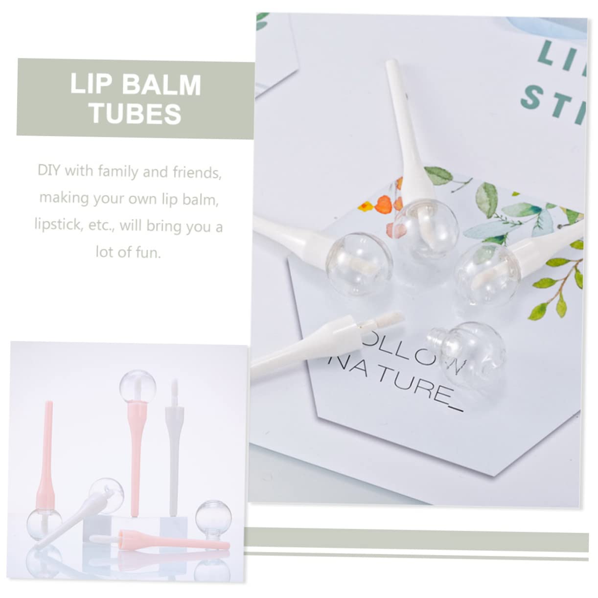 Healeved 75stücke Lipgloss-röhrchen Mit Leere Lippenstift-behälter Für Kosmetik Für Lippenpflege Und Lippenstiftproben - Stabil Und Tragbar