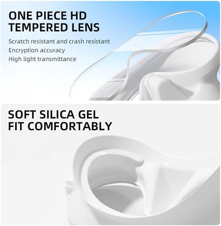 Miniatura 6 de Máscara profesional de buceo sin marco y esnórquel para adultos, antivaho, protección UV, vidrio templado, buceo, apnea, pesca submarina, conjunto