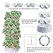 ZXMT 80 Pots Hydroponics Tower Set Hydroponic Growing System Hydroponic Growing Kit for Indoor & Outdoor Lettuce Tower with Hydrating Pump Timer Adapter