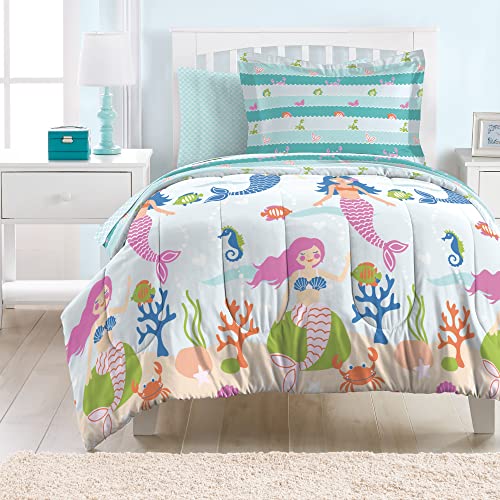 7pcs Kids Mermaid Easy-Wash Bed Set