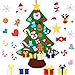 Produktbild Gxhong Filz Weihnachtsbaum, DIY Weihnachtsbaum Mit 26 Ornamente Wand Dekor, Neujahr Tür Wandbehang Dekorationen für Kinder