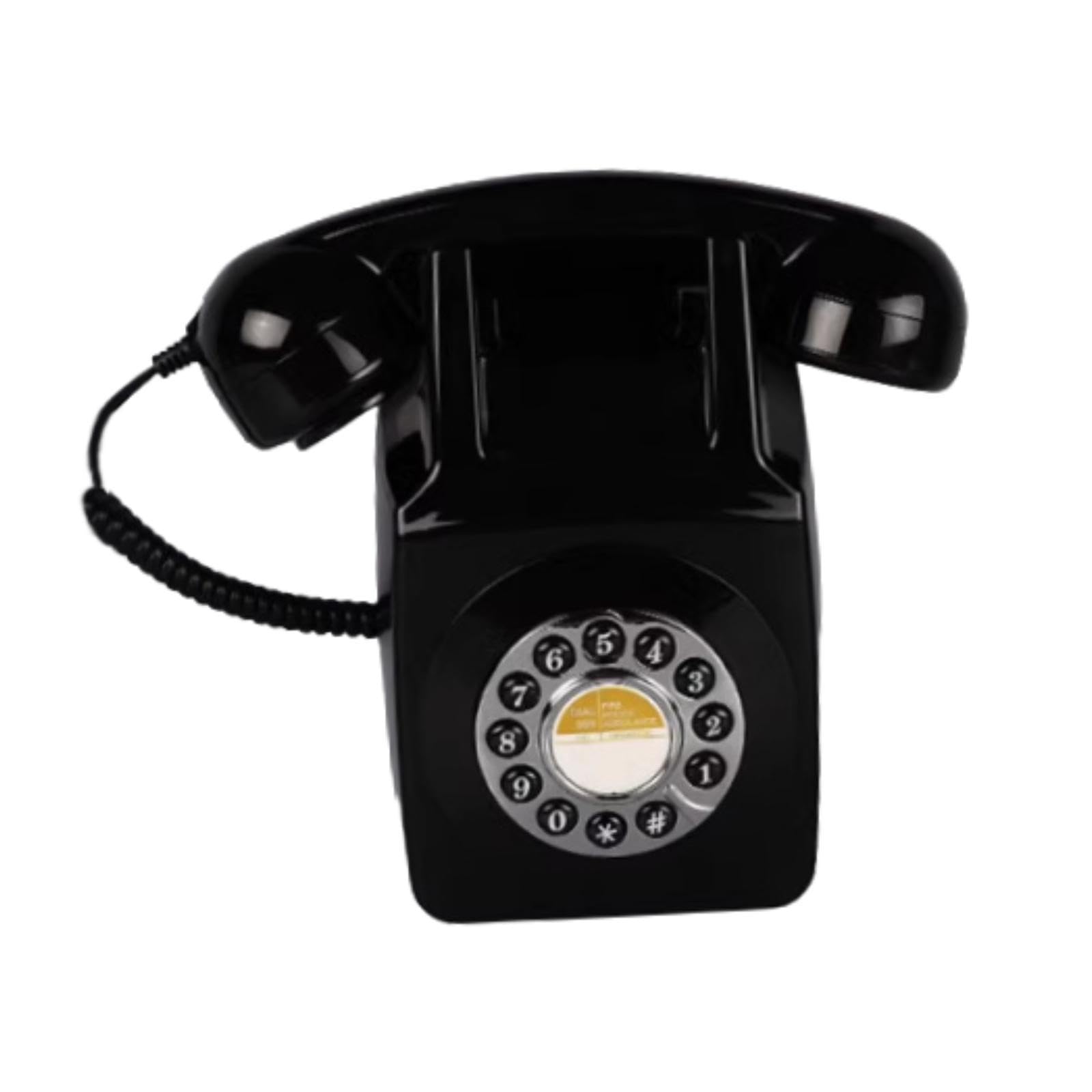 Retro Landline Phone Wall Mount Antique Type Phone Business Corded Telephone Black | Corded Telephones | Home Telephones & Accessories-image-39