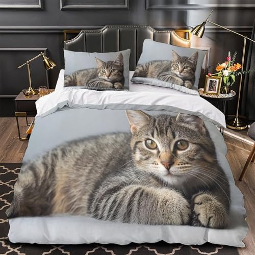 Parure de lit cute animal style en microfibre douce king size 3d - 4