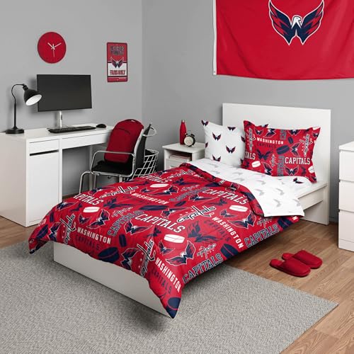 Parure de lit Washington Capitals NHL draps confortables lit jumeau - 2