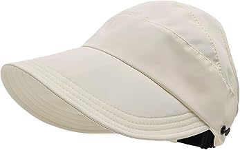 GWAWG Cappello da sole da donna, protezione UV per esterni, con tesa larga, pieghevole, traspirante, leggero, extra larga, protezione solare