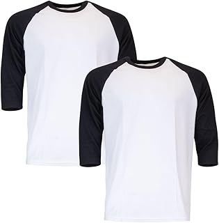 Gildan Men's Heavy Cotton 3/4 Raglan T-shirt, Style G5700, 2-pack Price In India