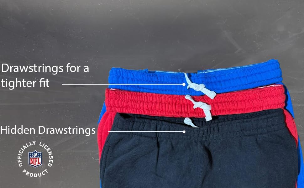 NFL Kids Youth 8-20 Officially Licensed Team Banner Primary Logo Fleece Lined Football Sweatpants Joggers Pants - Image 4