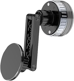 حامل موبايل للسيارة مصمم بقاعدة قابلة للدوران 360°، مثبت مغناطيسي للموبايل، اكسسوارات مقصورة سيارة، حامل متعدد الاستخدامات بقاعدة لاصقة لأجهزة آيفون وسامسونج وهواوي وسوني