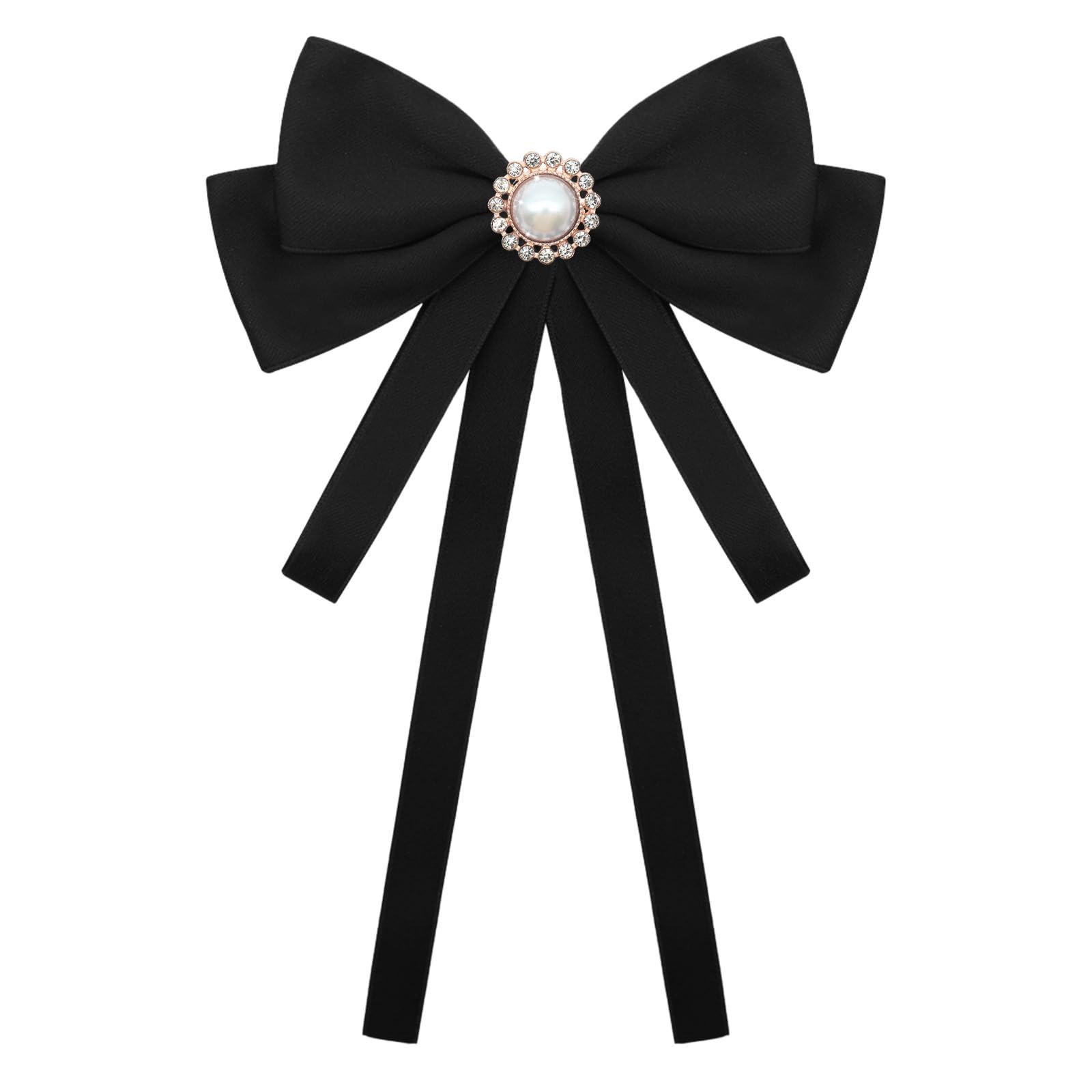 LJBFNN Bow Ties for Women, Adjustable Pre Tied Bow Tie Solid Color Ribbon Bowtie for Girls Ladies Party Daily Cosplay School