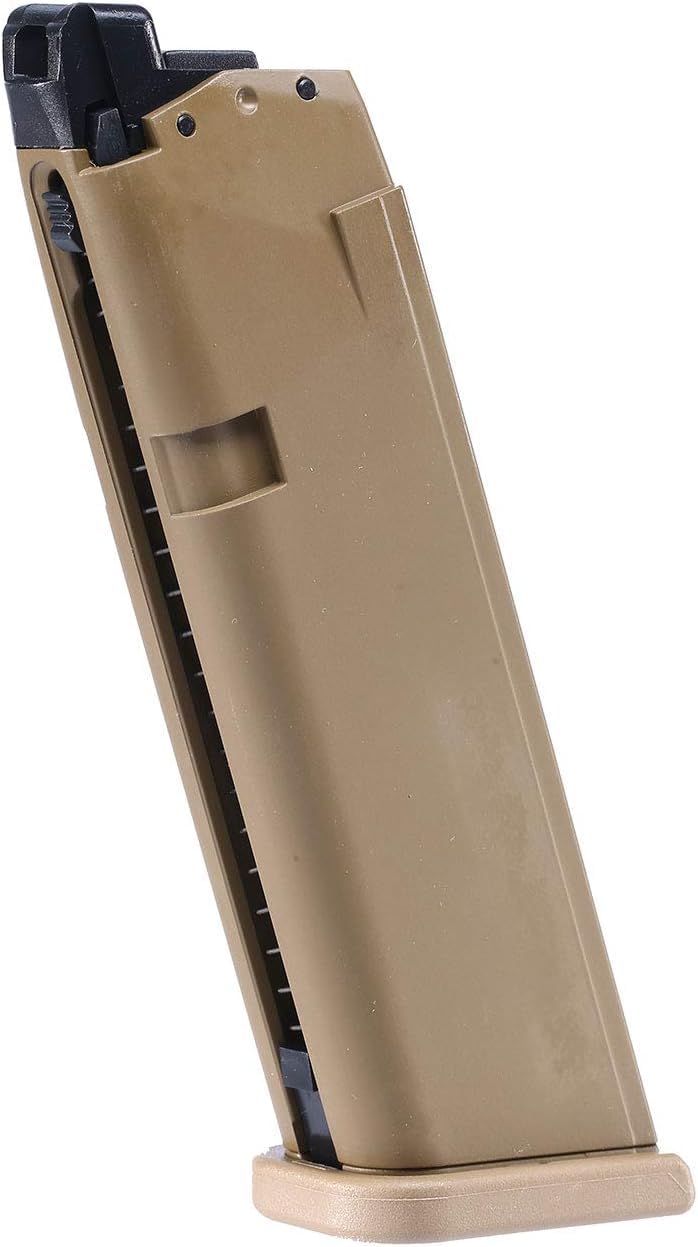 Glock Softair magazynek zastępczy dla Glock 19X Coyote, kaliber 6 mm BB, 22 strzały