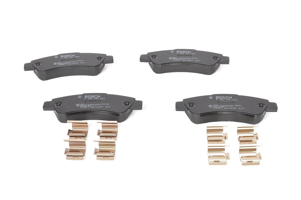 Bosch BP1020 - Pastillas de Freno para Coche Eje Trasero - 1 Juego de 4 Pastillas | Compatible con: CITROËN JUMPER II Bus, JUMPER II Kasten, JUMPER II plataforma/chasis, Fiat Ducato Bus, DUCATO Kasten
