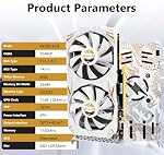 SURALLOW RX 580 8GB Graphics Card, 2048SP,GDDR5,256 Bit Graphics Card for Gaming PC,PCIE 3.0,Twin Freeze Fans Computer Video Card with HDMI/DP/Ports