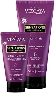 Kit Duo Hidratantes Sensations Collection 200ml e 50ml Âmbar e Lírio