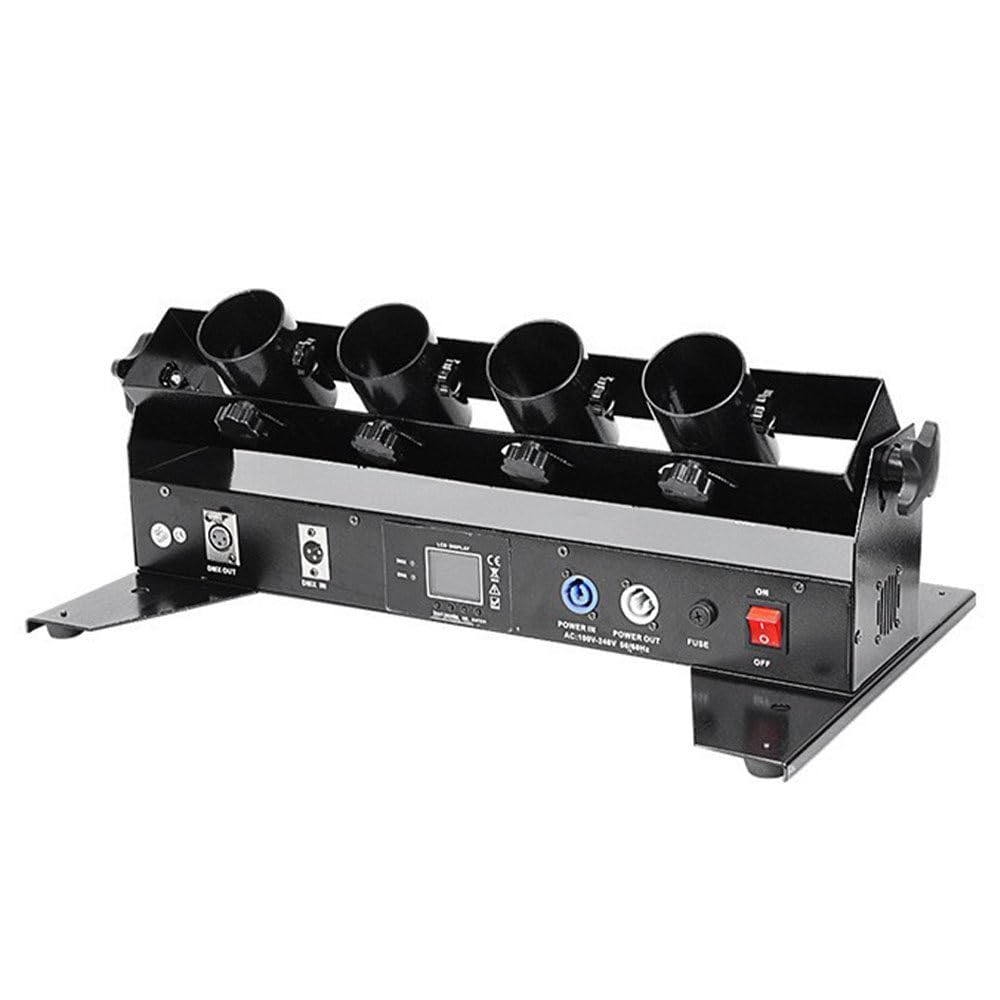 MáQuina EléCtrica PortáTil de Confeti con 4 Salidas, Lanzador Profesional con Control Remoto para EspectáCulos y Eventos Especiales