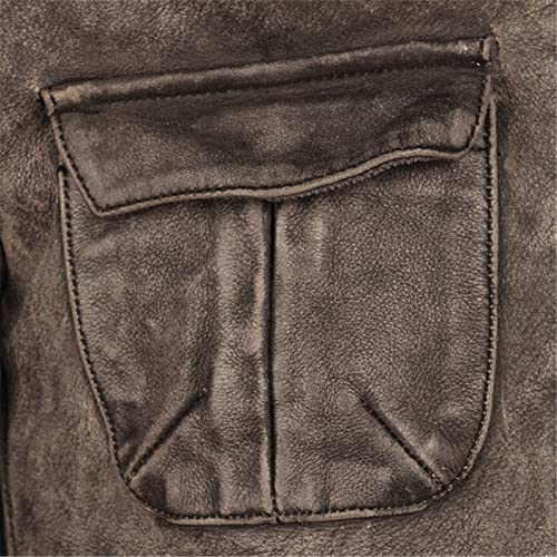 Distressed Motorcycle Leather Jacket Thick Cowhide Slim Moto Biker Leather Coat Men Winter Clothing Gray steampunk buy now online Distressed Motorcycle Leather Jacket Thick Cowhide Slim Moto Biker Leather Coat Men Winter Clothing Gray steampunk buy now online