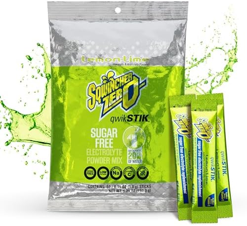 Sqwincher Qwik Stik, Sugar Free, Lemon-Lime Flavor, .11oz Packet, 50 Pack