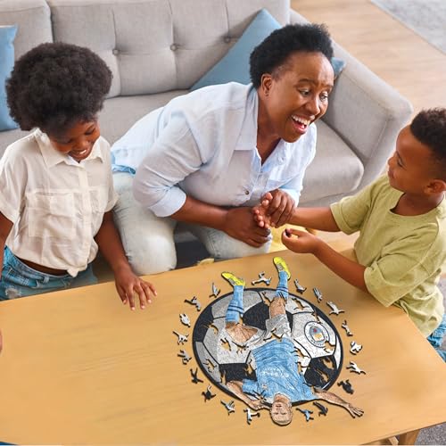 Iconic Puzzles - Manchester City, Erling Haaland, 100% eco-sustainable wooden puzzle with official license, size S, 150 pieces - Image 4