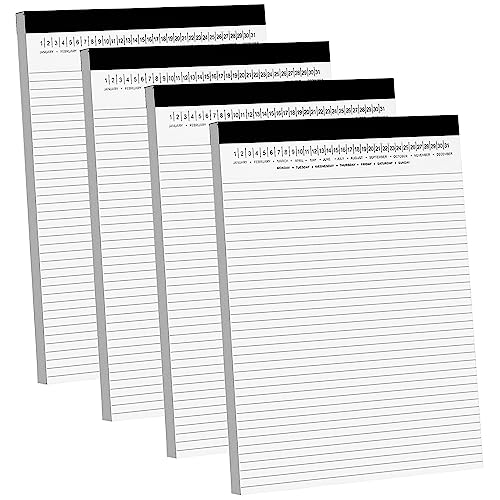 Blocs-notes juridiques pour mieux structurer vos notes, lot de 4 carnets blancs pour étudiants
