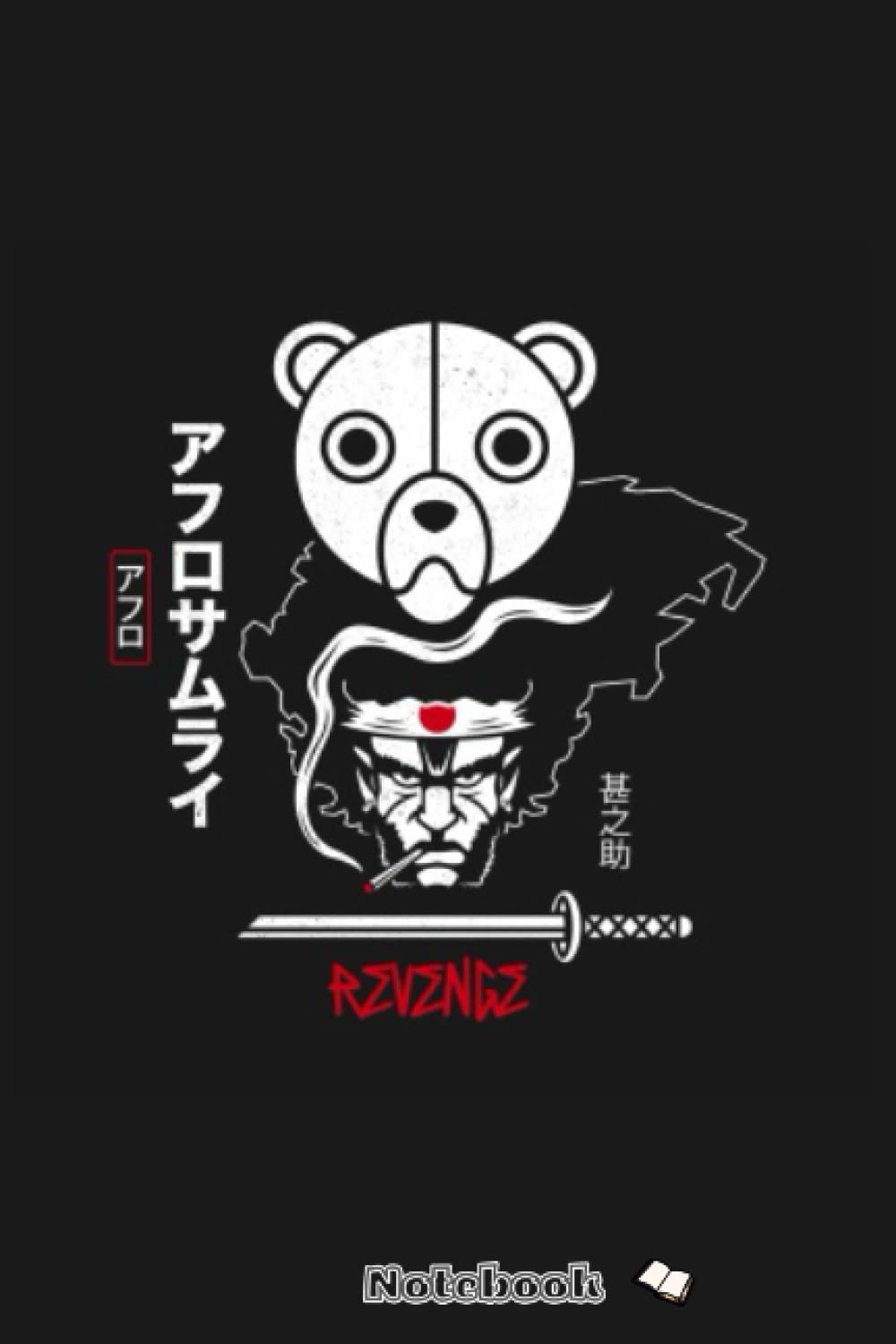 Afro And Jinno Notebook: Diary, Matte Finish Cover, Planner, Journal, 6x9 120 Pages, Lined College Ruled Paper