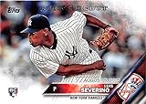 Luis Severino baseball card (New York Yankees P) 2016 Topps #US134 Rookie Debut