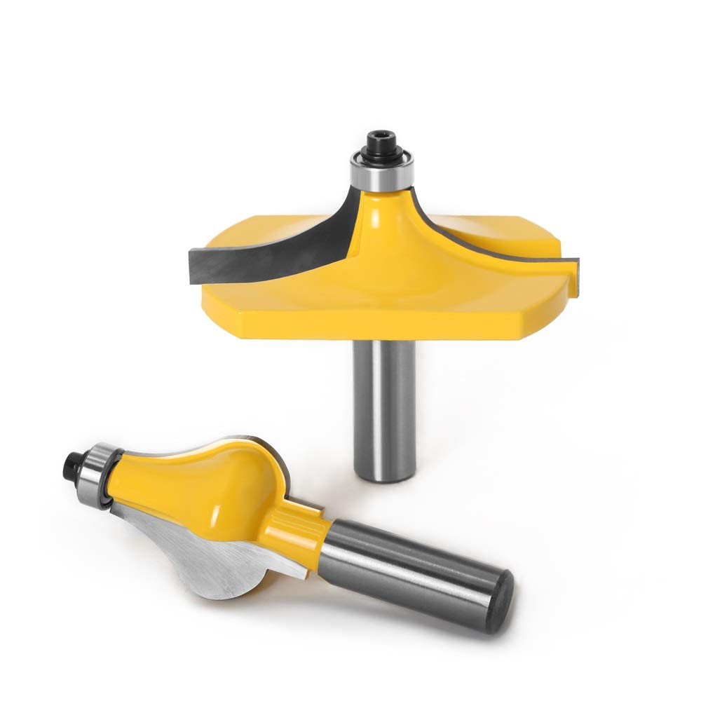 Punte da trapano Fresa per cerniere con punta in m Punte Standard/Flute Line Woodworking Cutter Tenon Cutter, gambo da 1/2" gambo da 12 mm Andrail Router Bit Set, utensili for lavorazione del legno Cu