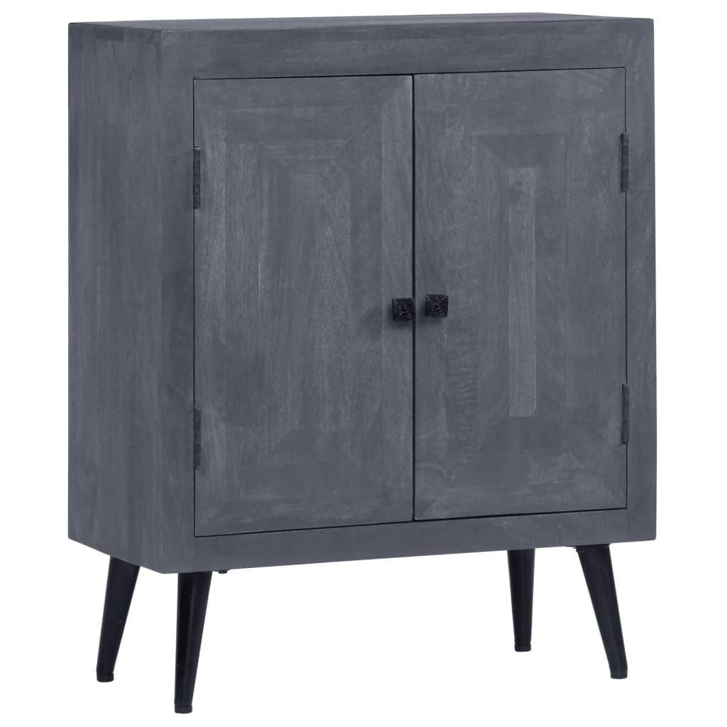 Aparador de madera de mango maciza de 60x30x76 cm para almacenamiento