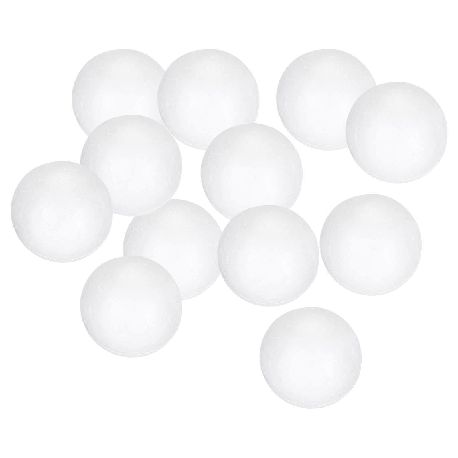 Boules en polystyrène pour projets ménagers et suspensions de fête d'anniversaire Blanc 2cm