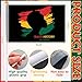 Mindsoft 100 Pcs Black History Month Flag Bulk Small Mini Hand Held Black History Month Flag Bunting for African American Festival Party Supplies