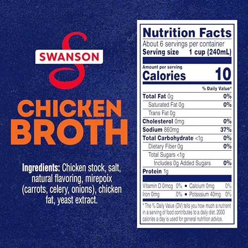 Image of Swanson Chicken Broth, 48 oz Carton (8 Pack)