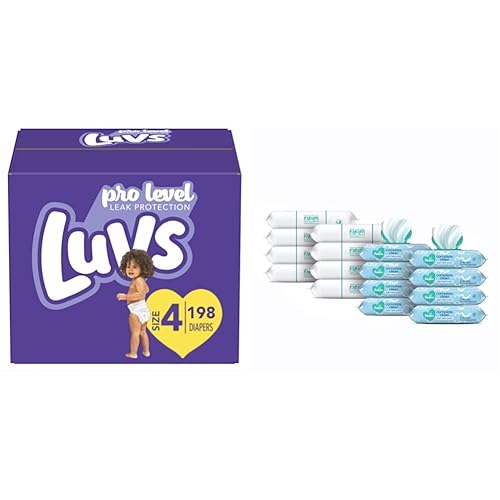 Miniatura 4 de Luvs Pro Level - Pañales de protección contra fugas, tamaño 2 (2 x 264 unidades) y toallitas Pampers Complete Clean perfumadas para pañales para
