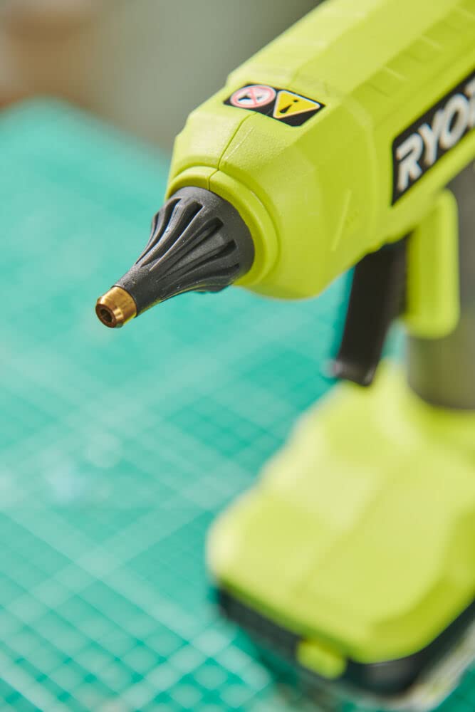RYOBI - Pistolet à Colle 18V ONE+ RGLU18-0 - Double Température & Chauffe Rapide - Pour Fixation, Loisirs Créatifs, Réparation & Décoration - Batterie non incluse