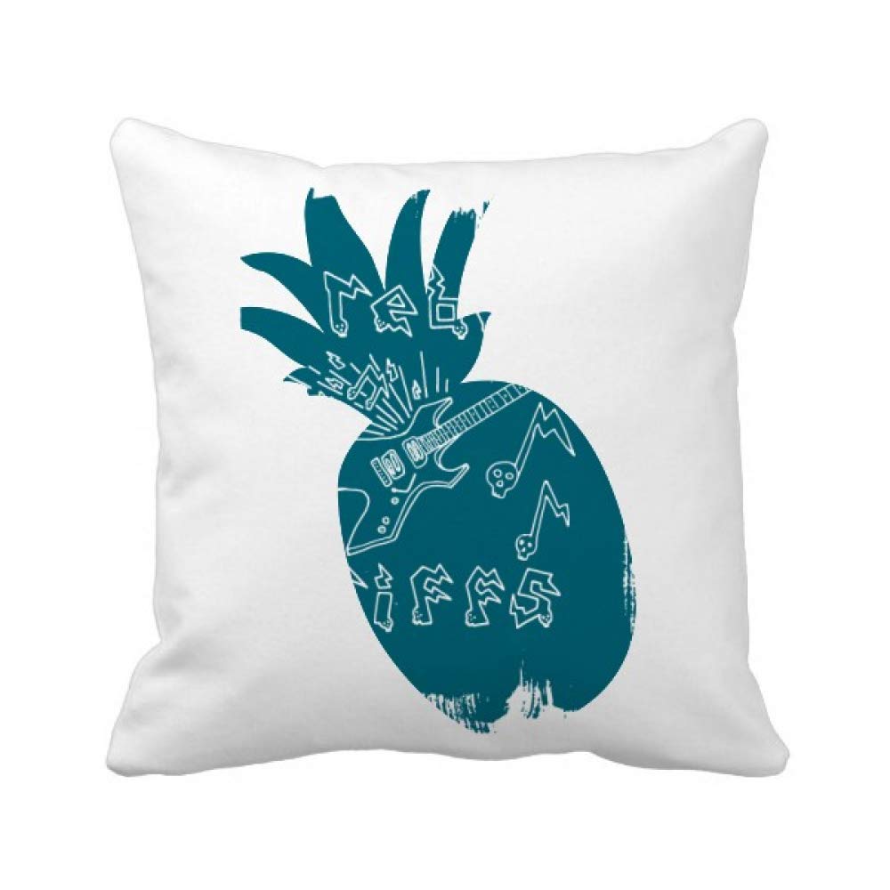 Housse de coussin ananas et guitare pour vibrer au rythme de la musique