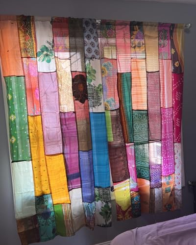 Handmade Boho Patchwork Curtains Handmade Drapes...