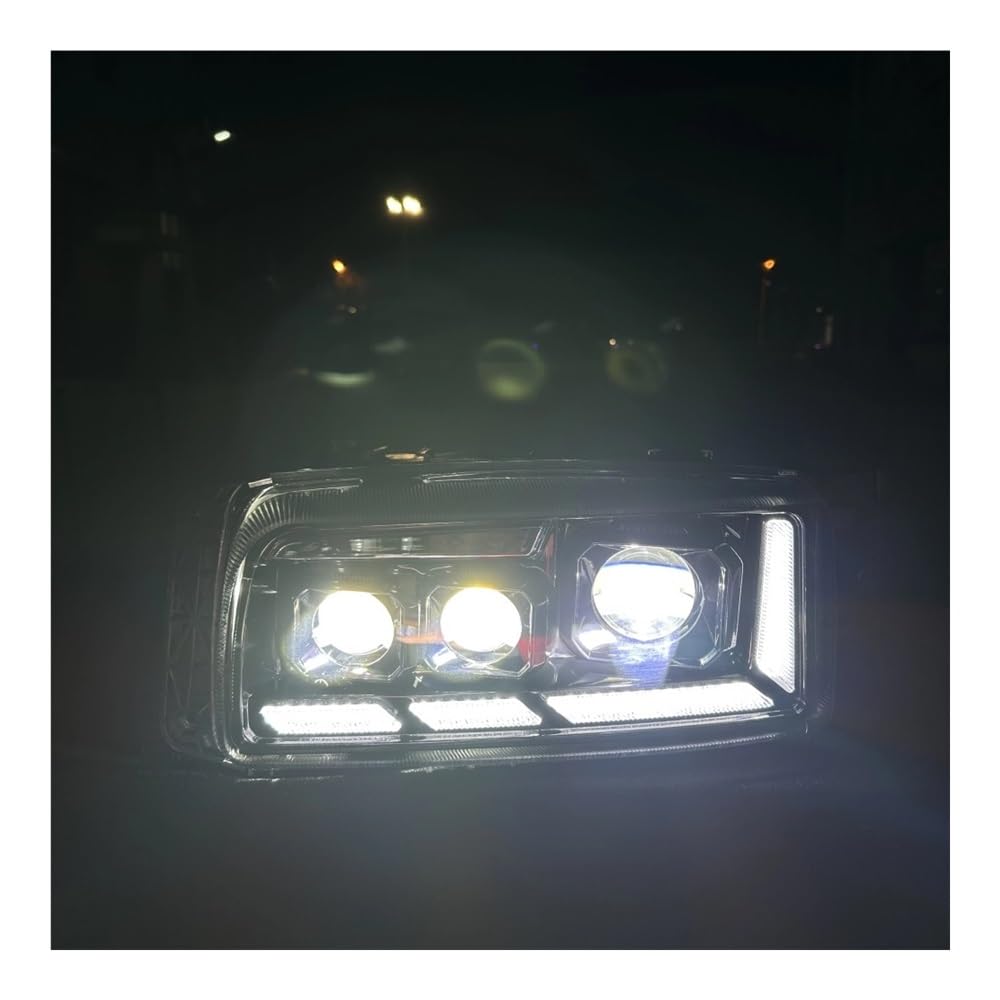 Fari Anteriori Auto Faro Completo A LED Per Auto 24V 1 Pz Per KERAX 2000+ Aggiornato DRL Dinamico + Camion Con Tripla Lente