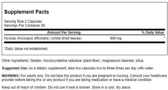 Hyssop 450 mg