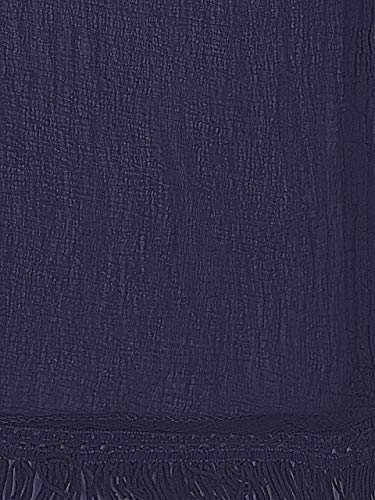 Woman's Navy Blue Chiffon Dupatta (Free Size)… 6