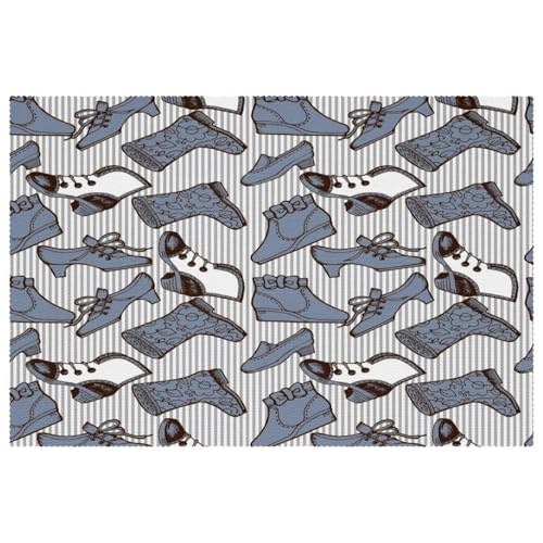 Sets de table Blue Lady antidérapants pour préserver vos meubles - 2