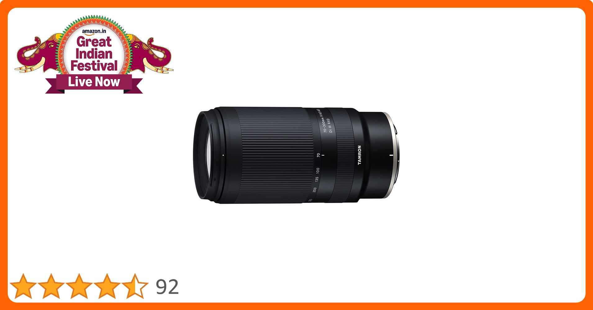 Nikon Tamron ズームレンズ 70-300mm 28-80mm Buy Tamron 70-300mm F4.5-6.3 Di RXD III Online in India