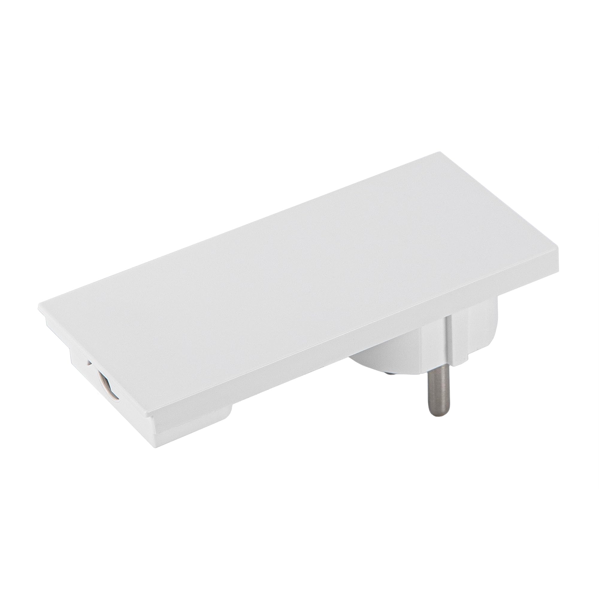 FANTON 80065 Spina schuko ultrapiatta salvaspazio orientabile 2P+T 16A mod. CLOCK Colore Bianco