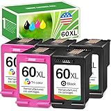Limeink Remanufactured Ink Cartridge 60XL 60 XL Replacement for HP Envy 100 110 120 Photosmart c4680...