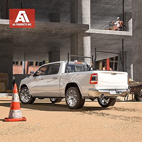 800Ibs Capacity Extendable Steel Pick-Up Truck Ladder Rack Two-Bar Set - Black (Uspto Patent Pending) #TOP7