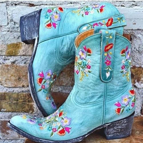 Bottines Courtes de Cowboy Rose pour Vos Sorties Citadines Hivernales - 3