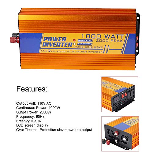 ECO-WORTHY 100 Watt Solar Panel RV Boat Kit with 1000W Off Grid Power Inverter for 12 Volt Battery System