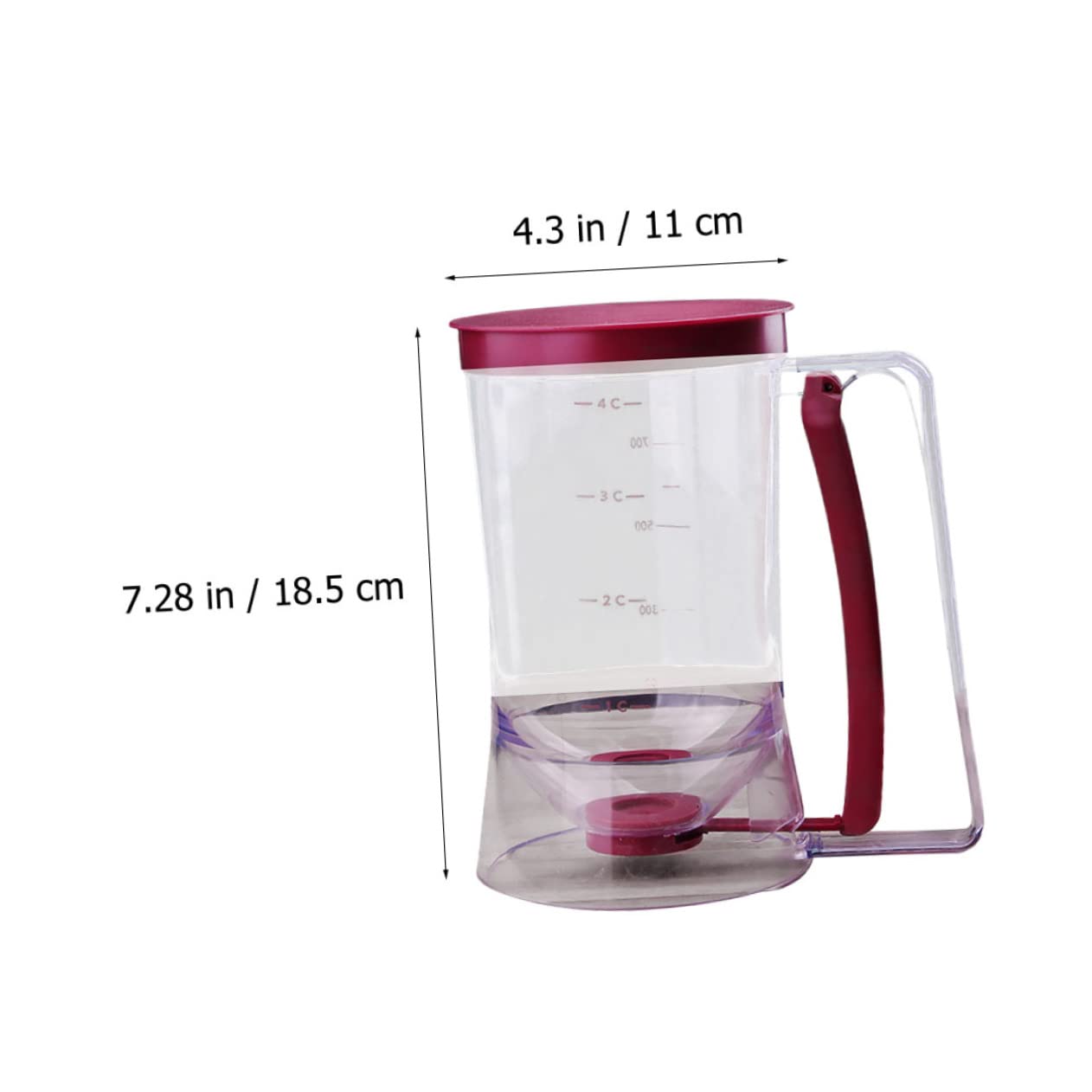 BIUDECO Diy Baking Tool 900ml Handheld Separator Dispenser Grease Separator for Easy Sauce Making