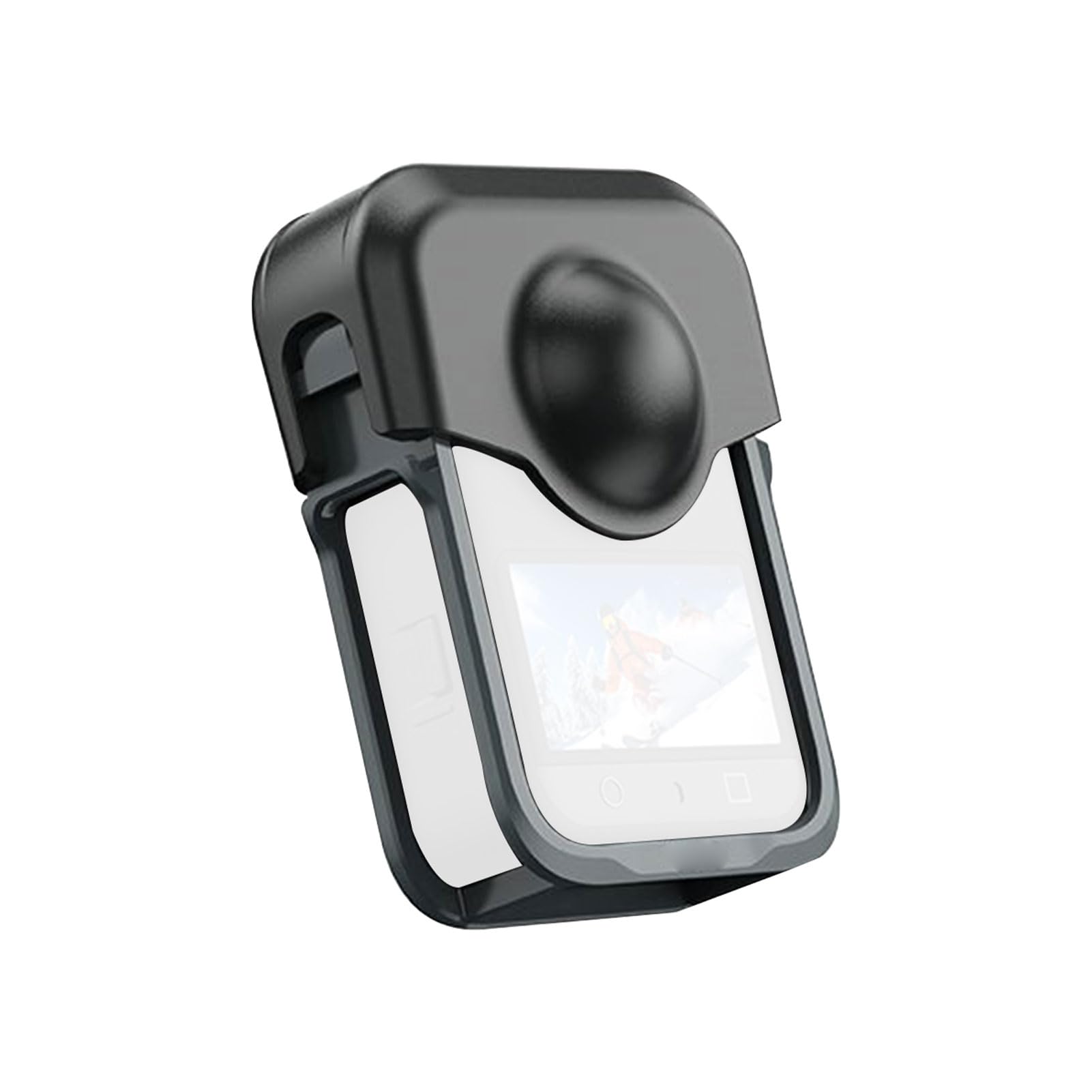 Custodia Protettiva in Metallo per Fotocamera Design Sicuro Installazione a Scatto per 360 Appassionati di Sport, attività All'aperto Lega di Alluminio + Silicone