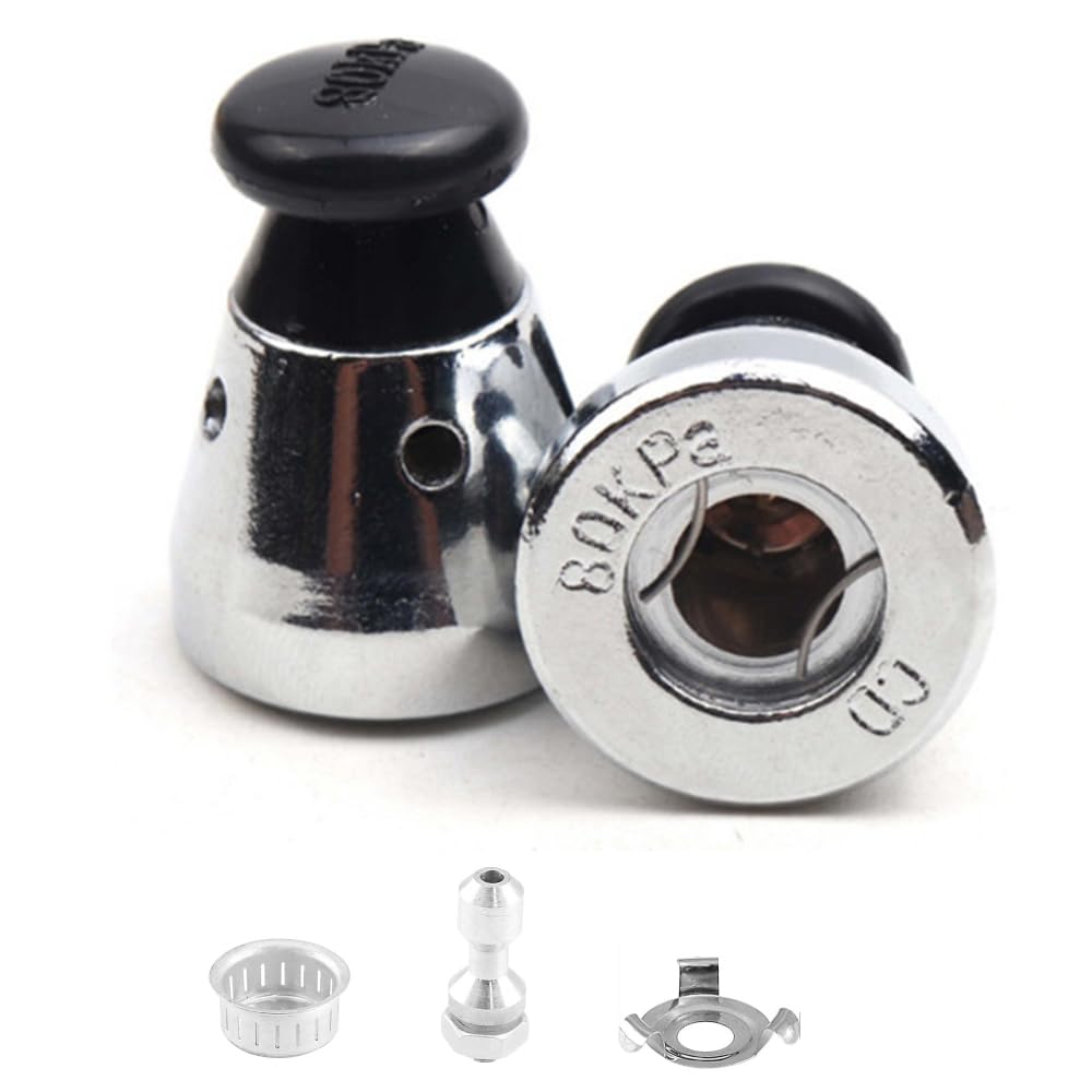 Universal Pressure Cooker Jigger Valve Replacement with Exhaust Rod, Safe and Anti-blocking, Regulator Weight Pressure Control 80KPA