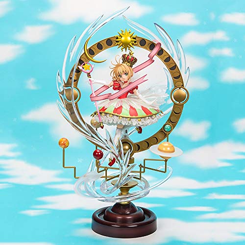 Japanische Anime 44CM 15th Anniversary Card Captor Sakura Kinomoto Sakura Sterne Bless You Big Statue PVC Action-Figur Modell Spielzeug